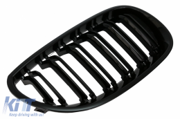 Front Bumper suitable for BMW 5 Series E60 (2003-2010) M5 Design with Central Grille Double Stripe Piano Black-image-6093456