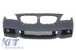 Front Bumper suitable for BMW 5 Series F10 F11 (2011-2014) With Extension Lip M Design-image-6018899