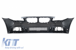 Front Bumper suitable for BMW 5 Series F10 F11 LCI (2015-up) M-Technik Design with LED Fog Lamps-image-6025712