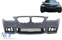 Front Bumper suitable for BMW 5 Series F10 F11 LCI (2015-up) M-Technik Design Without Fog Lamps-image-6093686