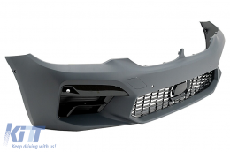 Front Bumper suitable for BMW 5 Series G30 G31 Limousine Touring (2017-2019) M5 Sport Facelift Design-image-6097706