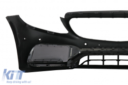 Front Bumper suitable for Mercedes C-Class W205 S205 A205 C205 Limousine T-Model Coupe Cabriolet (2014-2020) Facelift C63 Design-image-6064499