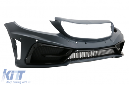 Front Bumper suitable for Mercedes C-Class W205 S205 A205 C205 (2014-2019) Limousine T-Model Coupe Cabriolet-image-6069384