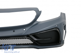 Front Bumper suitable for Mercedes C-Class W205 S205 A205 C205 (2014-2019) Limousine T-Model Coupe Cabriolet-image-6069385