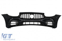 Front Bumper suitable for Mercedes E-Class W213 S213 C238 A238 Facelift (2020-Up) E63 Design-image-6085083