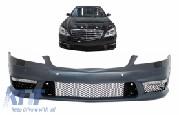 Front Bumper suitable for Mercedes S-Class W221 (2005-2012) S63 S65 Design-image-6050892