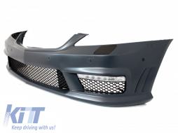 Front Bumper suitable for Mercedes S-Class W221 (2005-2012) with Single Frame Front Grille S63 S65 Design-image-6059041