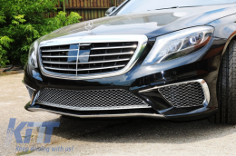 Front Bumper suitable for Mercedes S-Class W222 (2013-06.2017) S65 Design-image-5994728