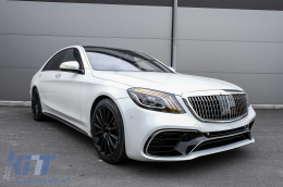 Front Bumper suitable for Mercedes S-Class W222 Facelift (2017-up) S63 Design-image-6082413