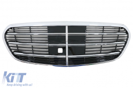 Front Bumper suitable for Mercedes S-Class W223 Limousine (2020-up) Sport Line Design-image-6096869