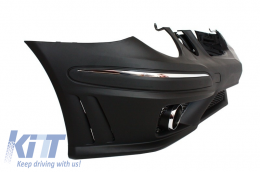 Front Bumper suitable for Mercedes W211 E-Class (2006-2009) Facelift with Fog Light Projectors-image-6097941