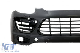 Front Bumper suitable for Porsche Cayenne 958 92A Pre-Facelift (06.2010-08.2014) with DRL and Dynamic Signals-image-6106548