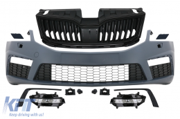 Front Bumper suitable for Skoda Octavia III 5E Facelift (2017-2019) RS Design-image-6092027