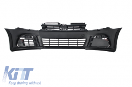 Front Bumper suitable for VW Golf 6 VI (2008-2013) with LED Headlights Flowing Dynamic Sequential Turning Lights R20 Look-image-6052979