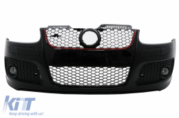 Front Bumper suitable for VW Golf V 5 MK5 (2003-2007) GTI Design with Xenon Look Headlights-image-6099195