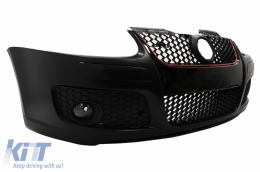 Front Bumper suitable for VW Golf V 5 MK5 (2003-2007) GTI Design with Xenon Look Headlights-image-6099198