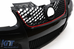 Front Bumper suitable for VW Golf V 5 MK5 (2003-2007) GTI Design with Xenon Look Headlights-image-6099201