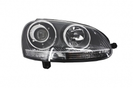 Front Bumper suitable for VW Golf V 5 MK5 (2003-2007) GTI Design with Xenon Look Headlights-image-6043277