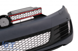 Front Bumper suitable for VW Golf VI 6 Hatchback Coupe (2008-2013) GTI Look-image-6015253