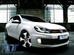 Front Bumper suitable for VW Golf VI 6 Hatchback Coupe (2008-2013) GTI Look-image-6015255