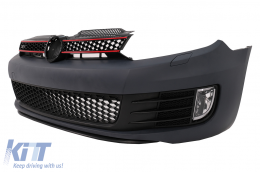 Front Bumper suitable for VW Golf VI 6 Hatchback Coupe (2008-2013) GTI Look-image-6054720