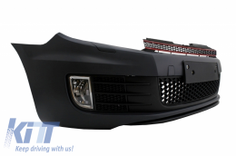 Front Bumper suitable for VW Golf VI 6 (2008-2013) GTI Look without PDC-image-6015243