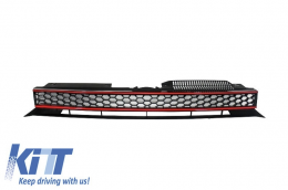 Front Bumper suitable for VW Golf VI 6 (2008-2013) GTI Look without PDC-image-6015245