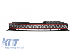 Front Bumper suitable for VW Golf VI 6 (2008-2013) GTI Look without PDC-image-6020361