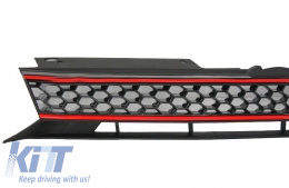 Front Bumper suitable for VW Golf VI 6 (2008-2013) GTI Look without PDC-image-6020363