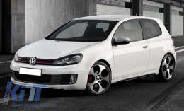 Front Bumper suitable for VW Golf VI 6 (2008-2013) GTI Look without PDC-image-6020366