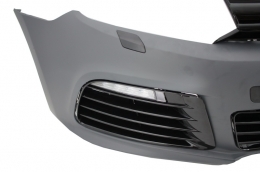 Front Bumper suitable for VW Golf VI 6 (2008-2013) R20 Look with Headlights 3D LED DRL U-Design LED Flowing Turning Light-image-6021164