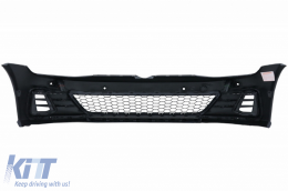 Front Bumper suitable for VW Golf VII 7.5 (2017-2020) with LED Headlights Sequential Dynamic Turning Lights GTI Look-image-6081846