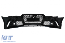 Front Bumper with Central Grille suitable for Audi A6 C7 4G Facelift (2015-2018) RS6 Design-image-6099389