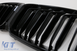 Front Bumper with Central Grilles suitable for BMW 5 Series F10 F11 (2011-2017) M5 2020 Style-image-6096971