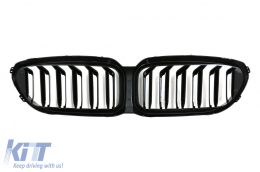 Front Bumper with Central Grilles suitable for BMW 5 Series F10 F11 (2011-2017) M5 2020 Style-image-6096972