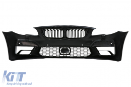 Front Bumper with Central Grilles suitable for BMW 5 Series F10 F11 (2011-2017) M5 2020 Style-image-6096976