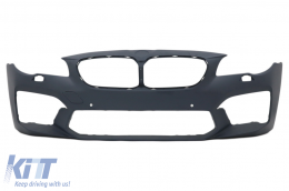 Front Bumper with Central Grilles suitable for BMW 5 Series F10 F11 (2011-2017) M5 2020 Style-image-6096978