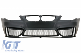 Front Bumper with Central Kidney Grilles suitable for BMW 5 Series E60 Sedan E61 Touring (2003-2010) M4 Design-image-6064524