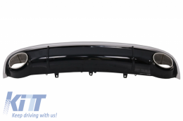 Front Bumper with Diffuser and Exhaust Tips suitable for Audi A7 4G Pre-Facelift (2010-2014) RS7 Design-image-6049210