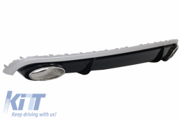 Front Bumper with Diffuser and Exhaust Tips suitable for Audi A7 4G Pre-Facelift (2010-2014) RS7 Design-image-6049211