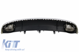 Front Bumper with Diffuser and Exhaust Tips suitable for Audi A7 4G Pre-Facelift (2010-2014) RS7 Design-image-6049214