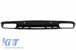 Front Bumper with Diffuser suitable for Mercedes C-Class A205 Cabriolet C205 Coupe (2014-2019) C63 Design-image-6078060