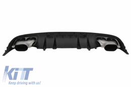 Front Bumper with Diffuser suitable for Mercedes C-Class A205 Cabriolet C205 Coupe (2014-2019) C63 Design-image-6078062