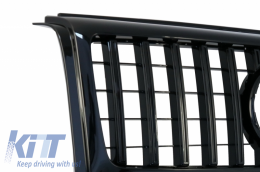 Front Bumper with Fender Flares Wheel Arches and Front Grille Black suitable for Mercedes G-Class W463 (1989-2018) G65 Design-image-6053055