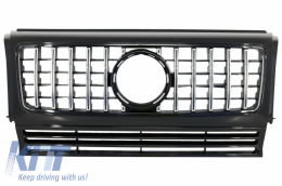 Front Bumper with Fender Flares Wheel Arches and Front Grille suitable for Mercedes G-Class W463 (1989-2018) G65 Design-image-6053087