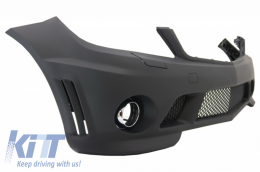 Front Bumper with Fog Lights and Side Skirts suitable for Mercedes C-Class W204 (2007-2012) C63 Design-image-6041030