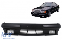 Front bumper with Fog Lights suitable for Mercedes E Class W124 C124 S124 (10.1989-06.1996) Gen I Design-image-6107985