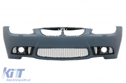 Front Bumper with Front Fenders suitable for BMW 3 Series E92 Coupe E93 Cabrio (2006-2009) M3 Look with PDC Without Projectors-image-6059861