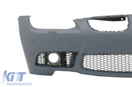 Front Bumper with Front Fenders suitable for BMW 3 Series E92 Coupe E93 Cabrio (2006-2009) M3 Look with PDC Without Projectors-image-6059863