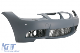 Front Bumper with Front Fenders suitable for BMW 3 Series E92 Coupe E93 Cabrio (2006-2009) M3 Look with PDC Without Projectors-image-6059864